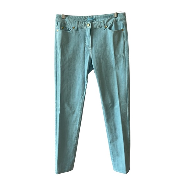 J MCLAUGHLIN LEXI JEANS 8 SKY BLUE STRAIGHT LEG CASUAL SUMMER MODERN CHIC - Picture 1 of 11